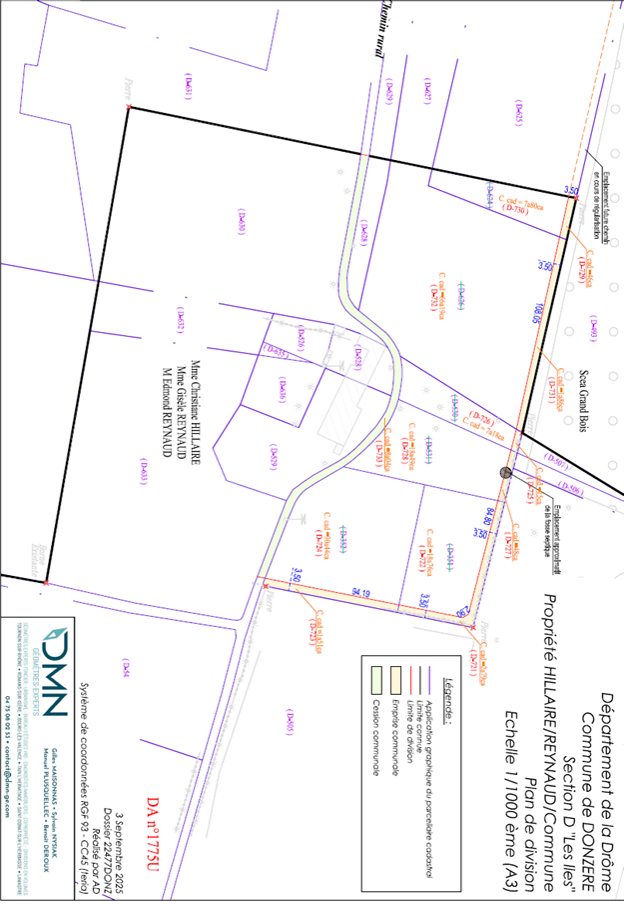 Projet de déplacement, d’échange et création de chemins ruraux - Secteur des îles