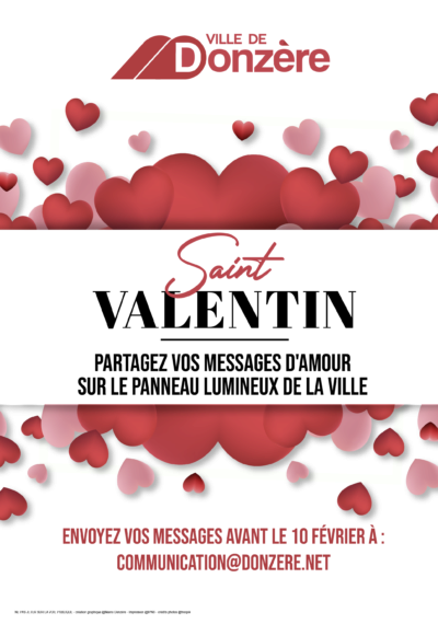 Saint-Valentin : Donzère affiche l’amour en grand
