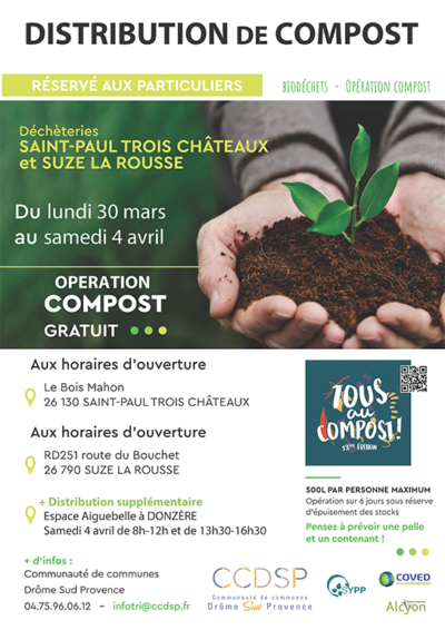 Distribution de compost – Opération biodéchets - CCDSP
