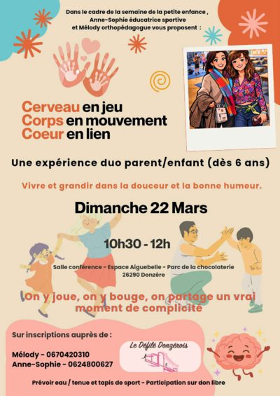 Atelier parent-enfant : Cerveau en jeu, Corps en mouvement, Cœur en lien