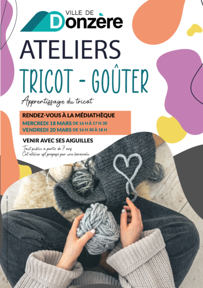 Ateliers tricot à la médiathèque