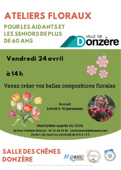 Atelier floral pour les aidants et les seniors de plus de 60 ans