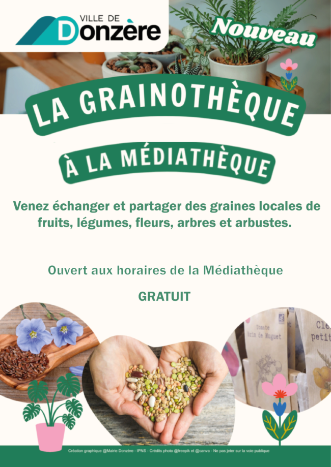 Une grainothèque à la médiathèque