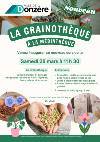 Une grainothèque à la médiathèque