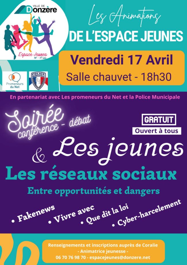 Conférence-débat : les jeunes et les réseaux sociaux, entre opportunités et dangers