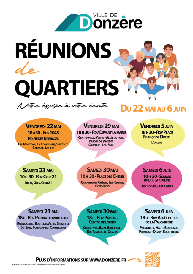 Réunions de quartiers : venez échanger avec vos élus