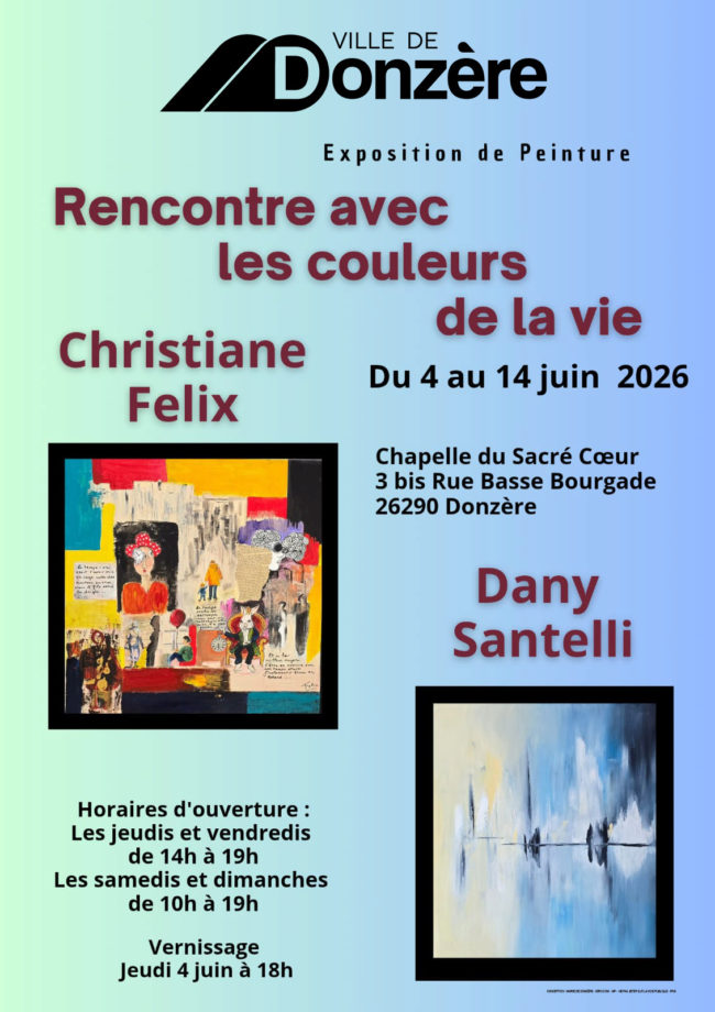 Exposition de peinture : « Rencontre avec les couleurs de la vie »