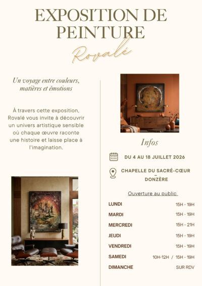 Exposition de peinture « Rovalé » à la Chapelle du Sacré-Cœur