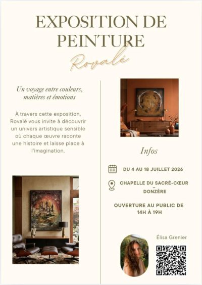 Exposition de peinture « Rovalé » à la Chapelle du Sacré-Cœur