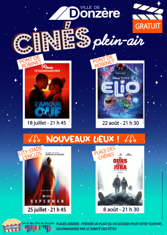 Les cinés plein-air reviennent à Donzère cet été !