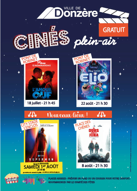 Les cinés plein-air reviennent à Donzère cet été !