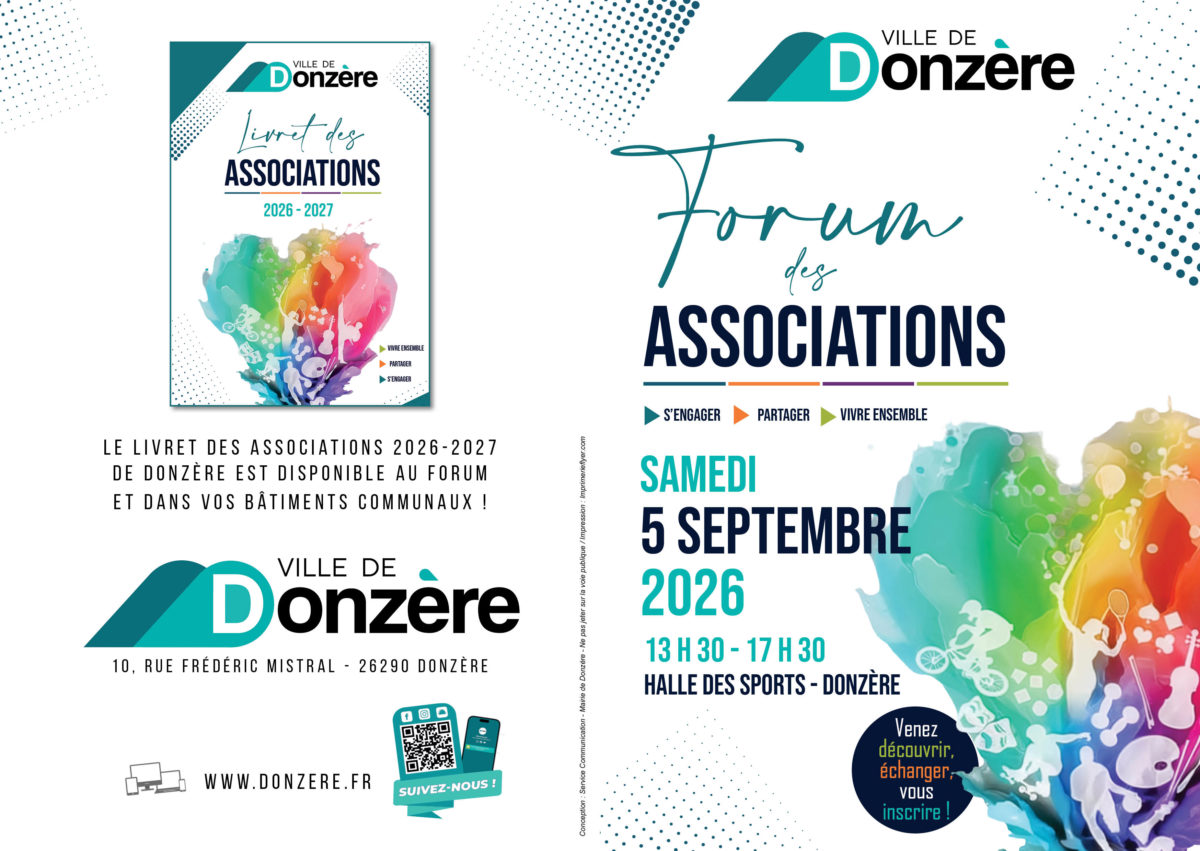 Forum des Associations : rendez-vous le samedi 5 septembre à Donzère