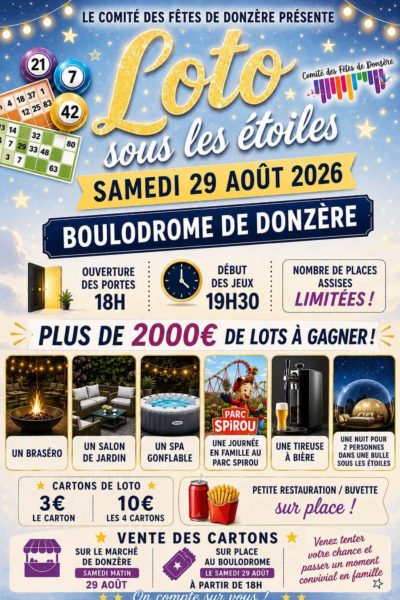 LOTO SOUS LES ÉTOILES