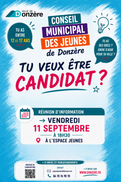 Conseil Municipal des Jeunes : et si tu devenais candidat ?