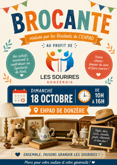 Une brocante solidaire organisée par les résidents de l’EHPAD