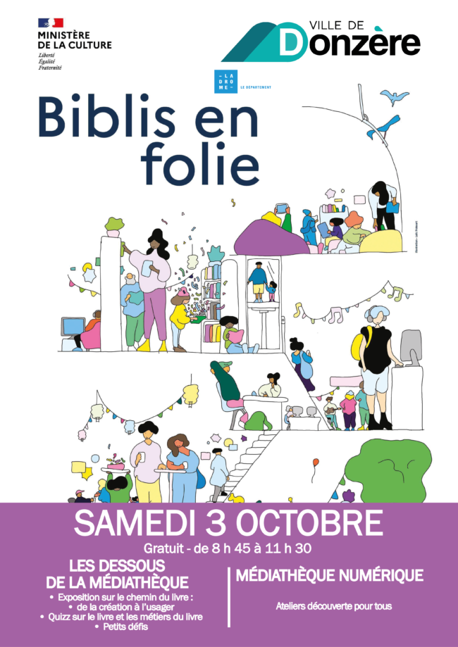 Biblis en folie : la médiathèque de Donzère vous ouvre ses portes