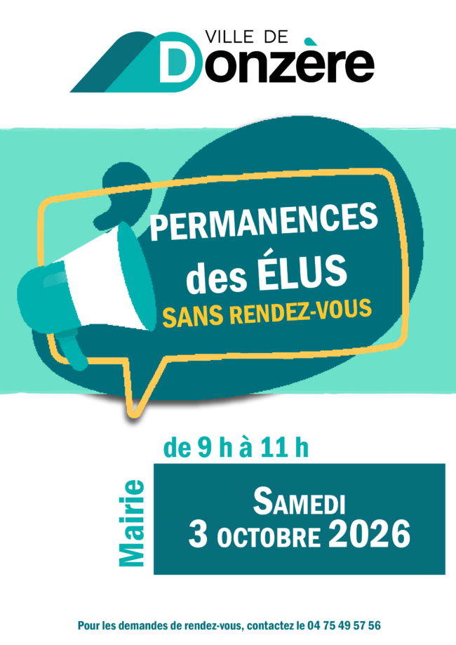 Permanence des élus sans rendez-vous