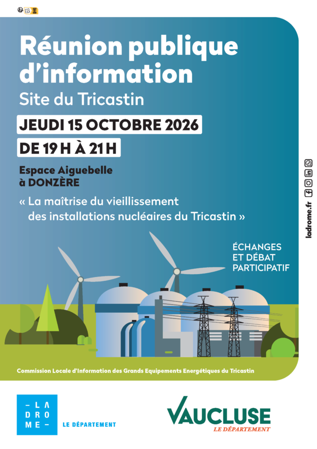 RÉUNION PUBLIQUE – SITE DU TRICASTIN