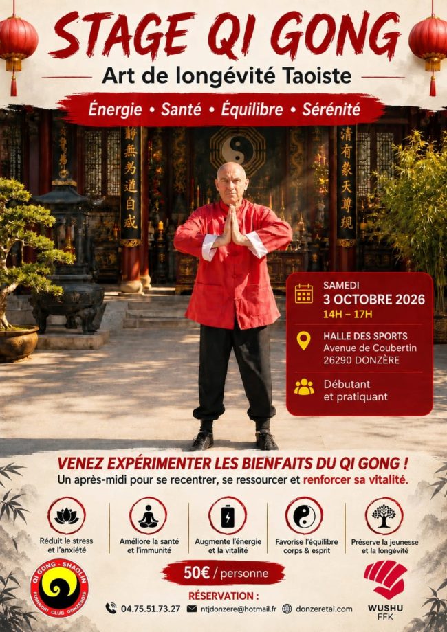 Stage Qi Gong : l’art de la longévité taoïste