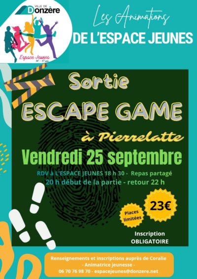 Une sortie Escape Game à Pierrelatte pour les 14-17 ans
