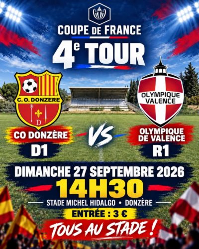 Coupe de France : le CO Donzère reçoit l’Olympique de Valence