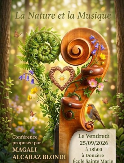 Conférence « La Nature et la Musique » à Donzère