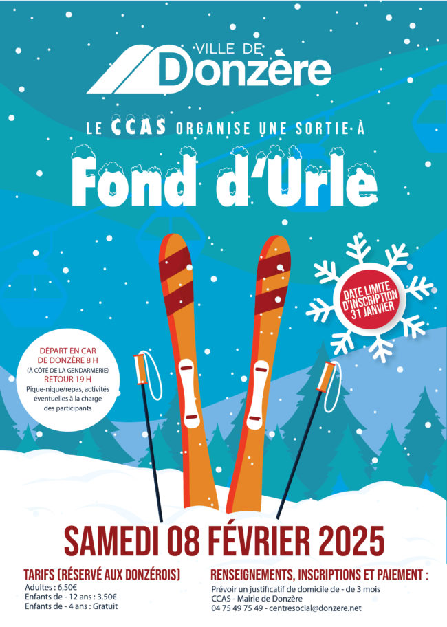 Invitation Ski - Fond d'Urle