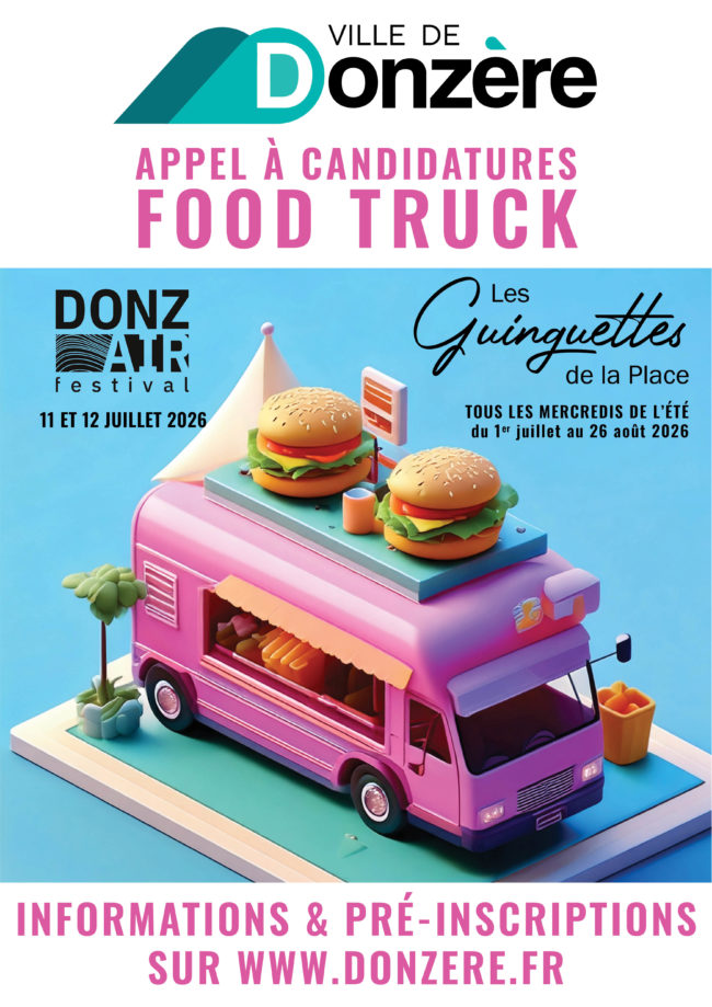 Appel à candidatures – Food trucks pour les événements estivaux 2026