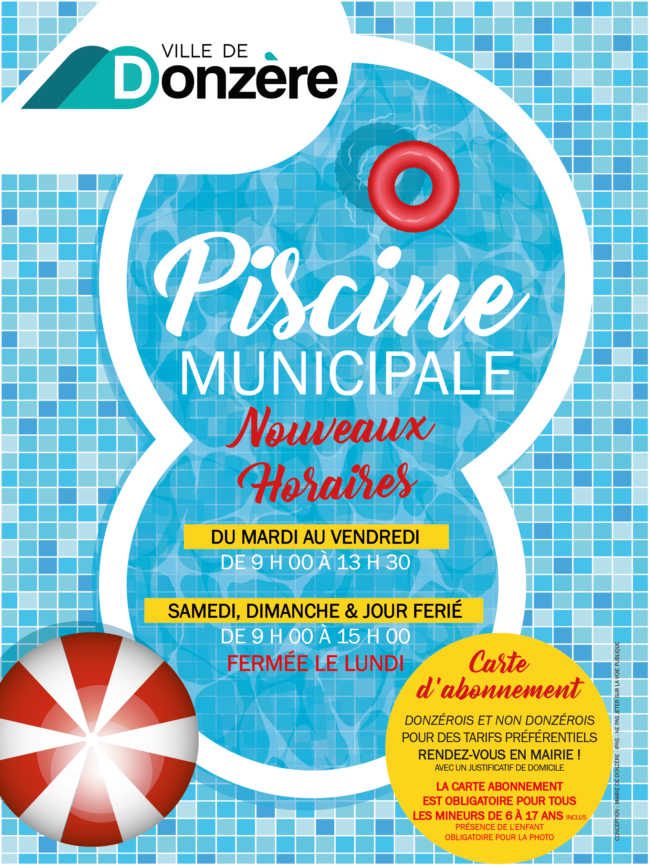 Réouverture de la piscine municipale et nouveaux horaires