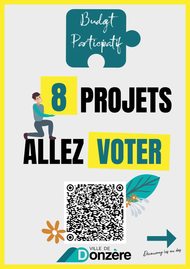 Vote pour les projets du budget participatif de Donzère