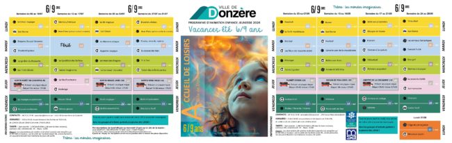 Programme vacances d'été +6ans