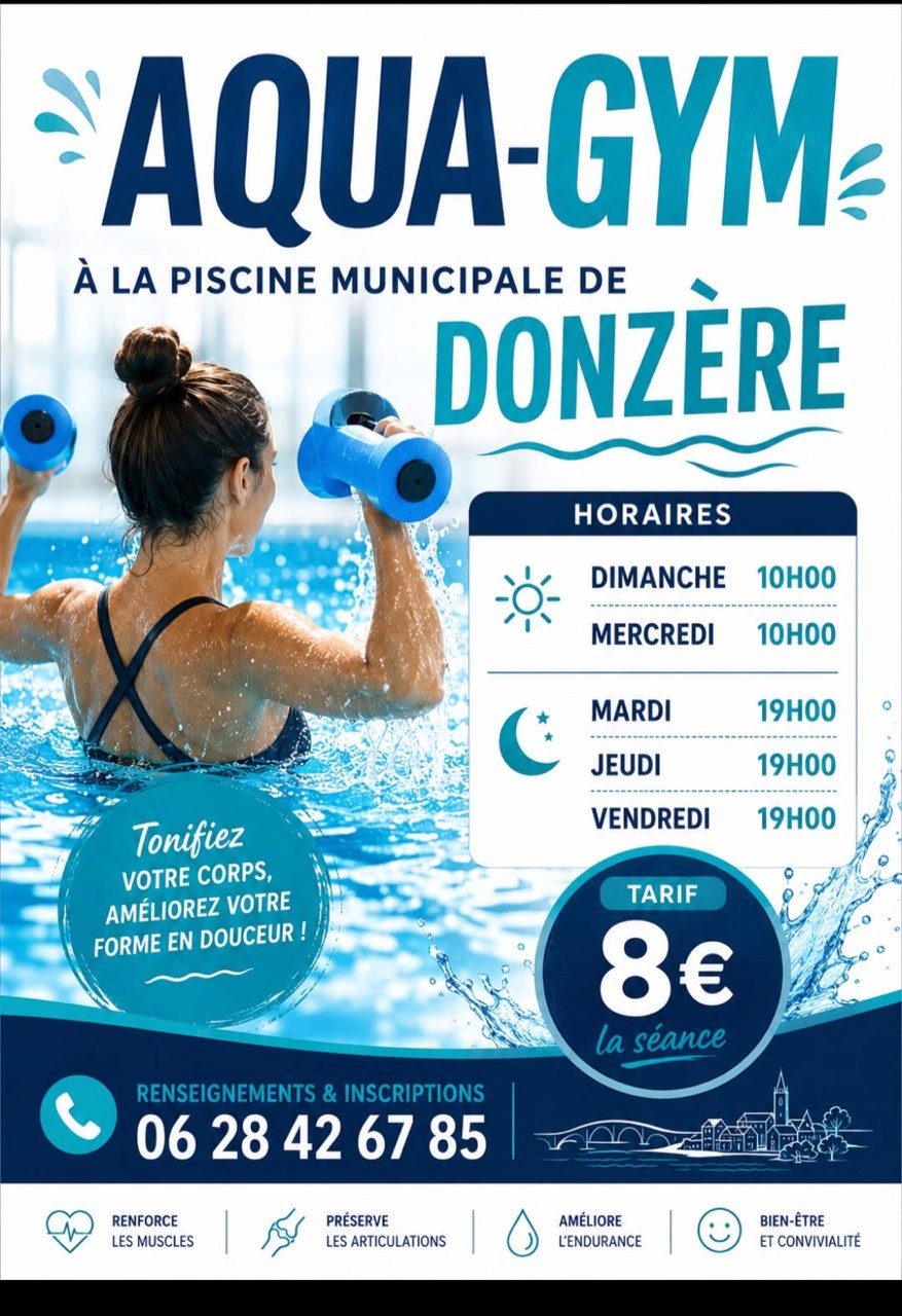 COURS DE NATATION et d'AQUAGYM 2026