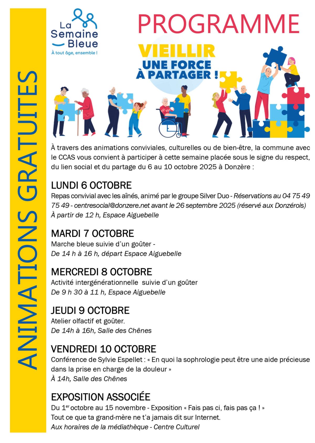 SEMAINE BLEUE à Donzère