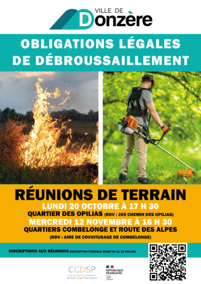 Réunions de terrain - Obligations légales de débroussaillement